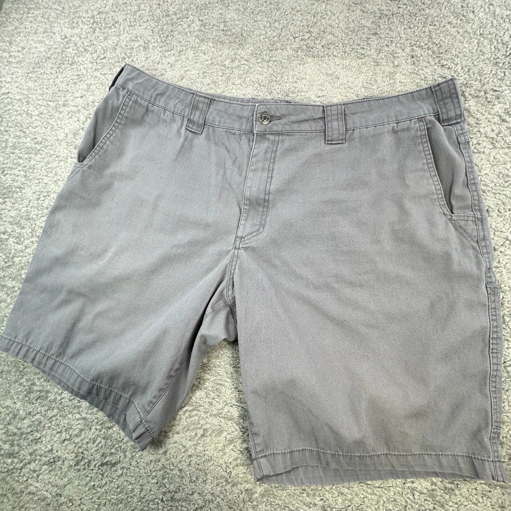 Noble Outfitters Mens Gray Utility Work Shorts Size 42 Cotton Blend Stretch